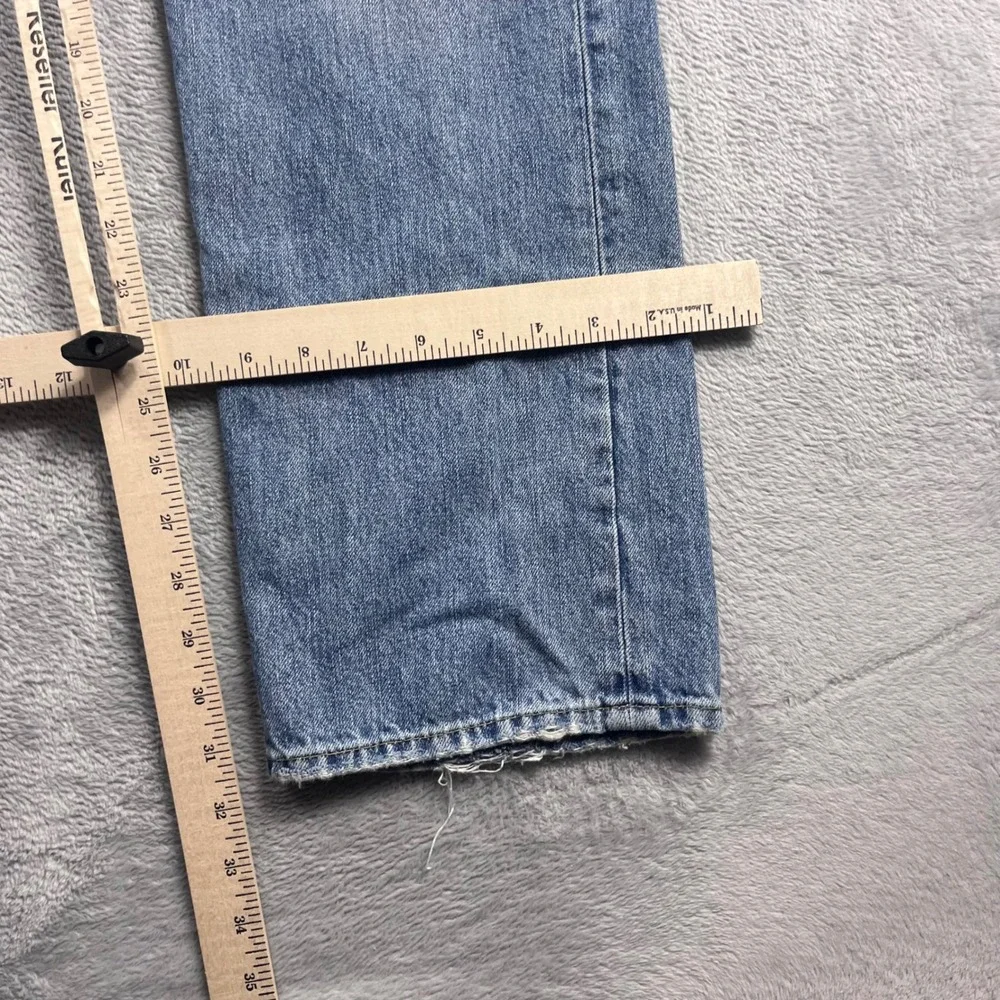 Polo Ralph Lauren Hampton Straight Jeans Mens 32x32 Light Wash Blue Denim RL